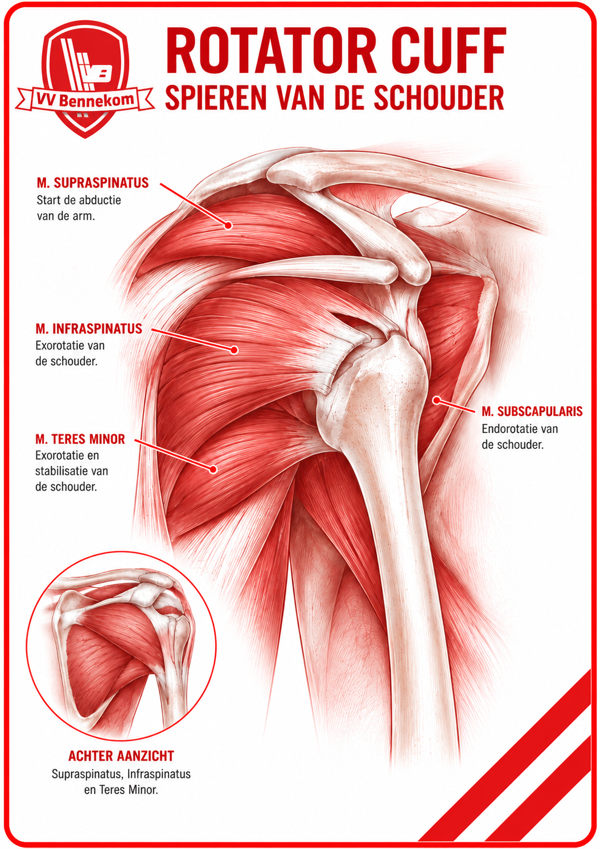 Anatomie van de schouder — rotator cuff klachten bij jeugdkeepers en -spelers
